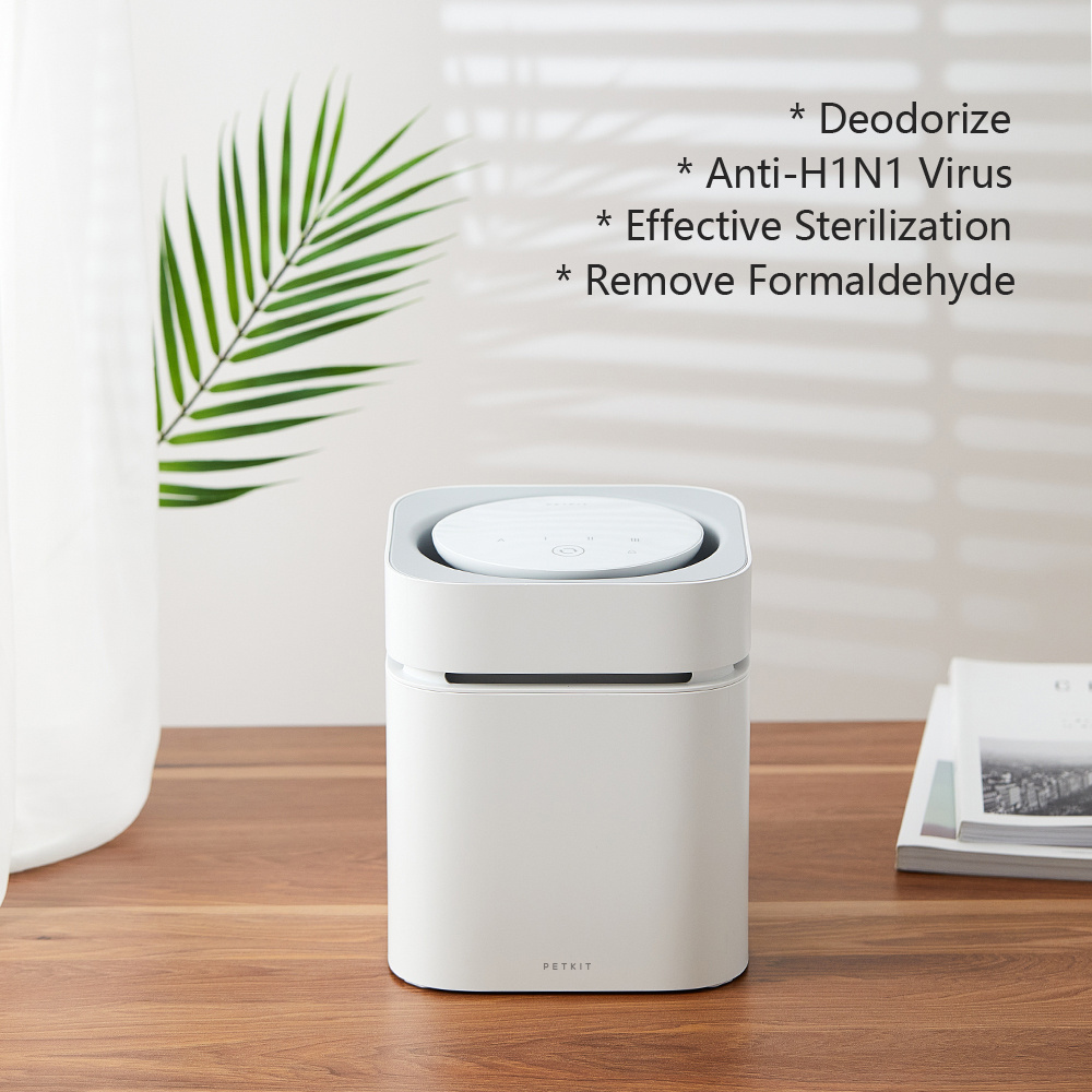 PETKIT AIR MAGICUBE Room Smart Odor Eliminator Mini Air Purifier With Anti-H1N1 Virus Function & APP Remote Control