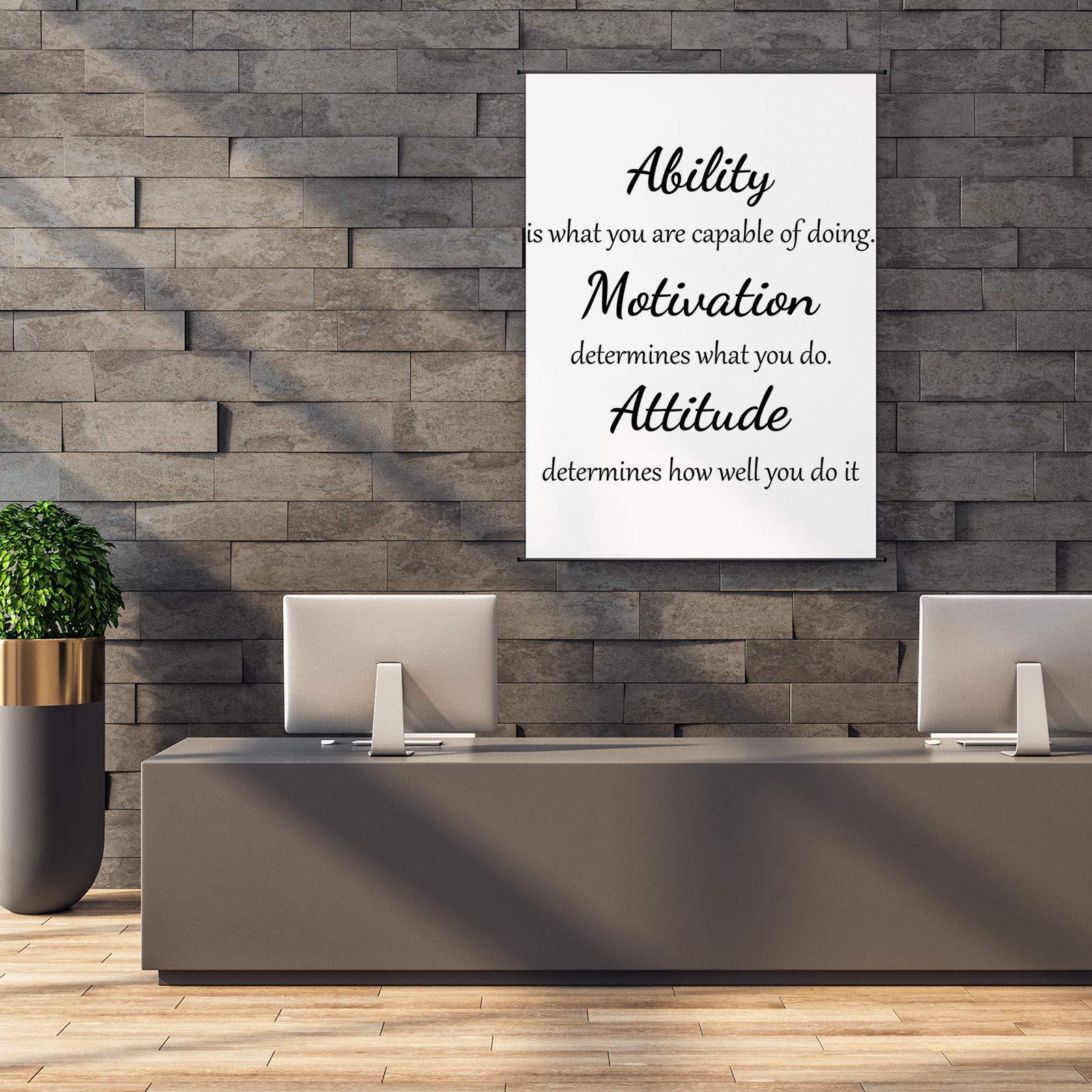 Vinyl Wall Quotes Stickers Inspirational quote wall stickers for Office School Classroom Teen Dorm Room Wall Decal