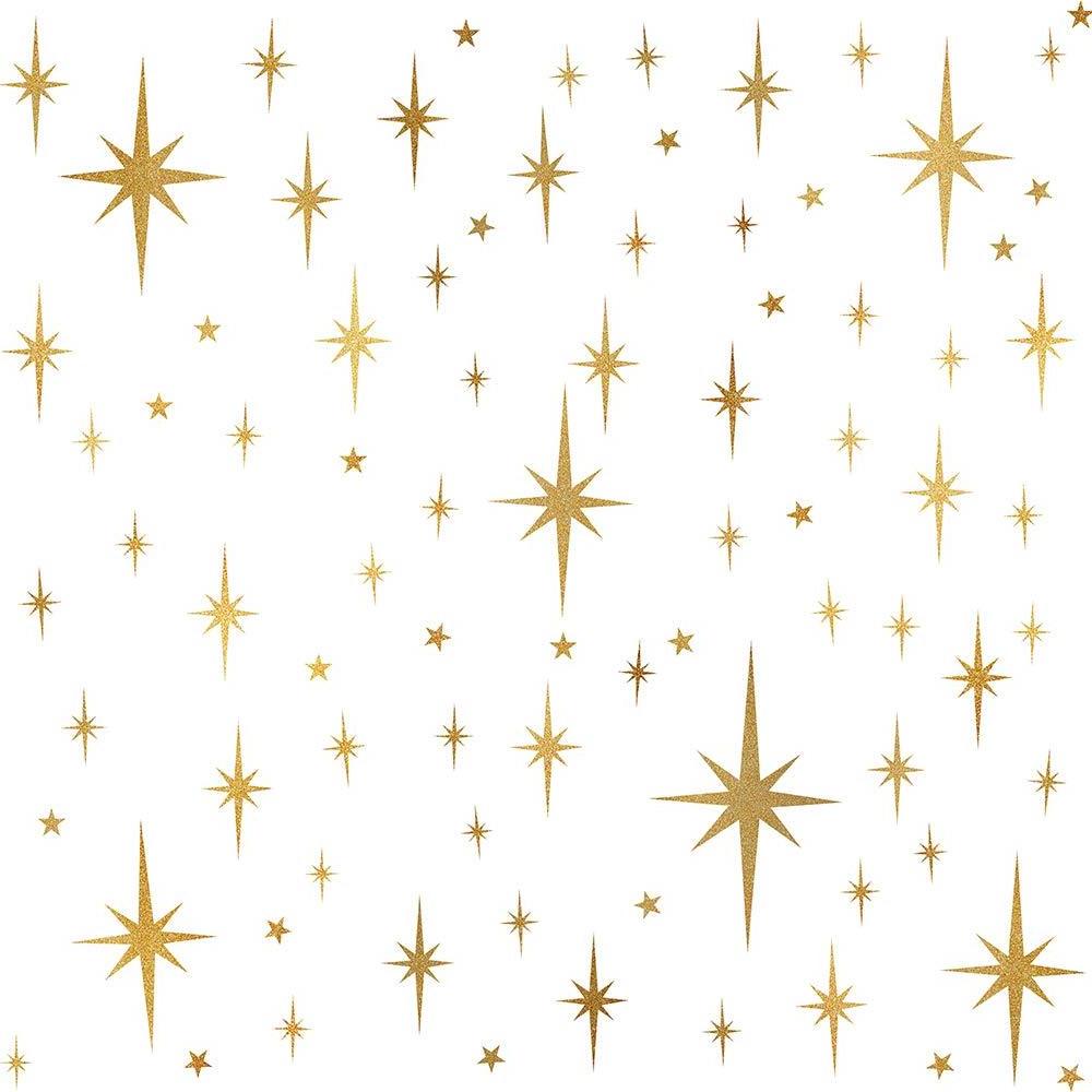 Golden Star Wall Decals Sparkle Wall Sticker Stick And Peel Stars For Interior Bathroom Wall Elegant Style Baby Room Decor