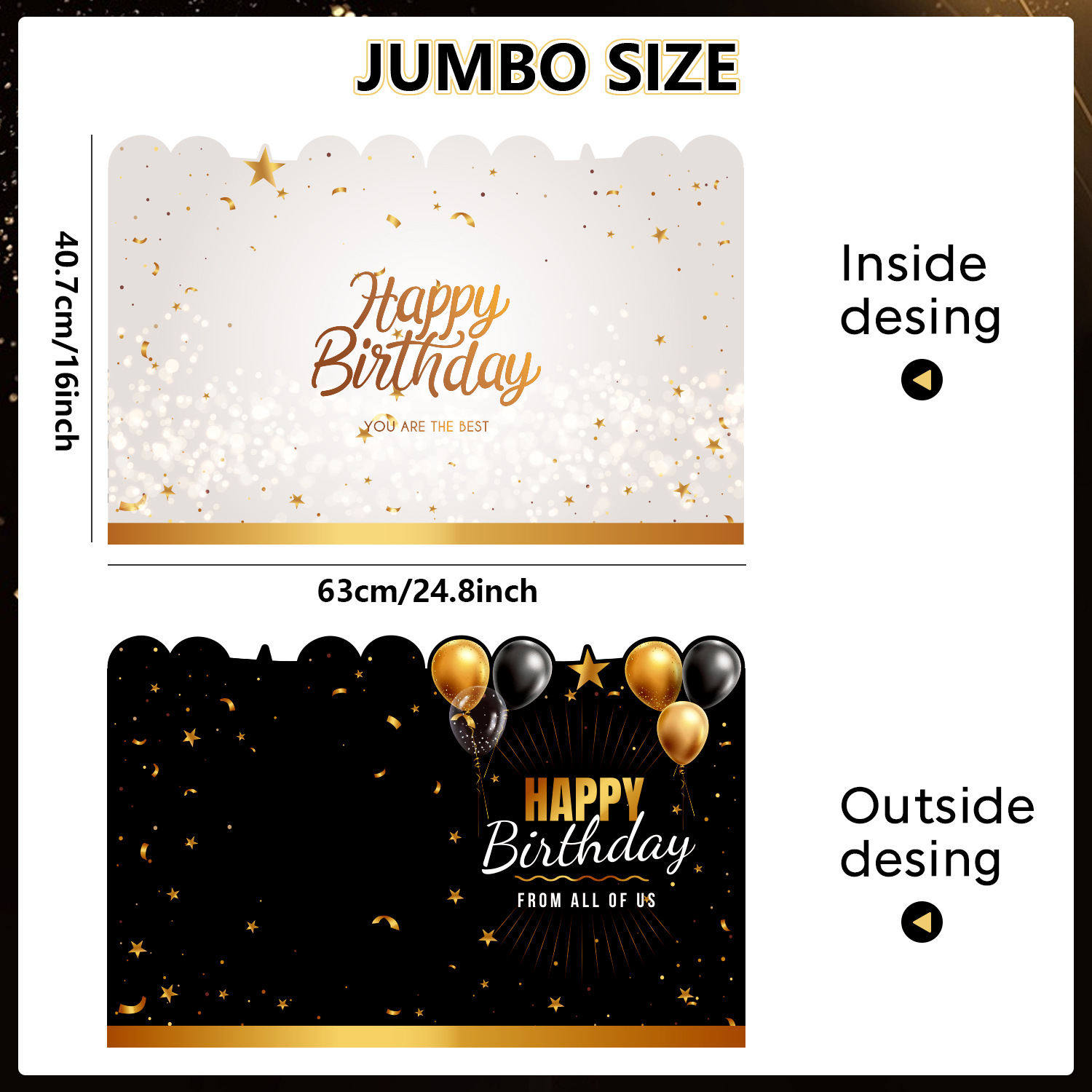 Custom Giant Birthday Cards Guest Book Happy Birthday Greeting Cards, Large Birthday Card Gifts Decorations Party Supplies