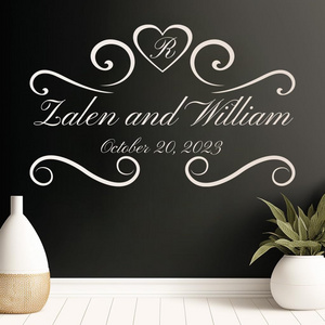 Personalized Personal Floor Decals For Wedding Dance Floor Stickers Vintage Wedding Decorations