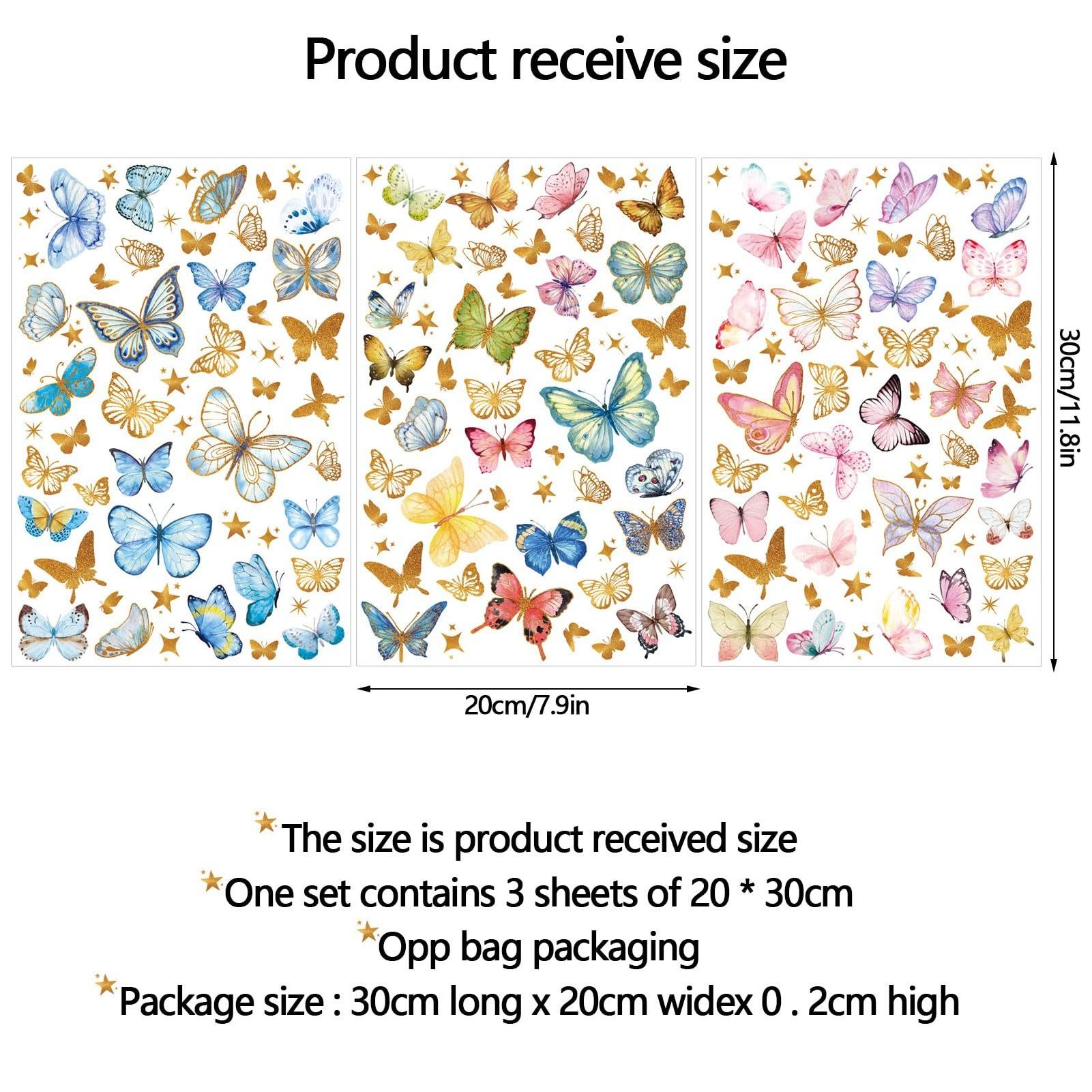 Removable self-Adhesive Custom Wall Decor Glow in The Dark Butterfly Wall Decals Glowing Luminous Butterfly Wall Stickers