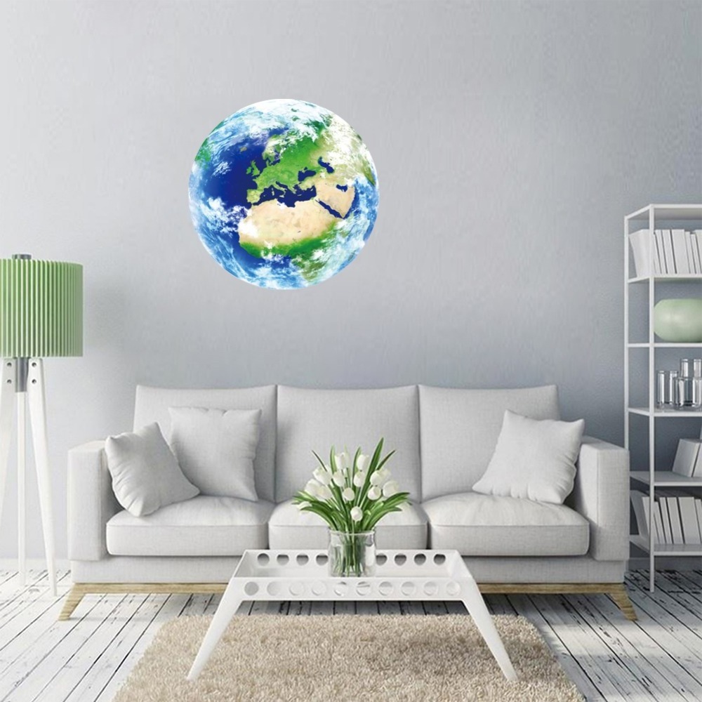 30*30 CM Luminous Moon 3D Wall Sticker for kids Room Living Room Bedroom Decoration Home Decals Glow in the Dark Stickers