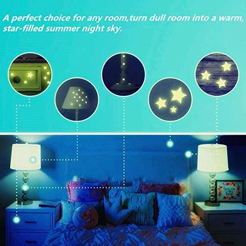 Custom stickers custom that glow in the dark 3d glowing stars for kids bedroom