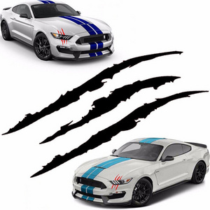 Car Vinyl Wrap Sticker Reflective Monster Claw Scratch Stripe Marks Decals Car Stickers