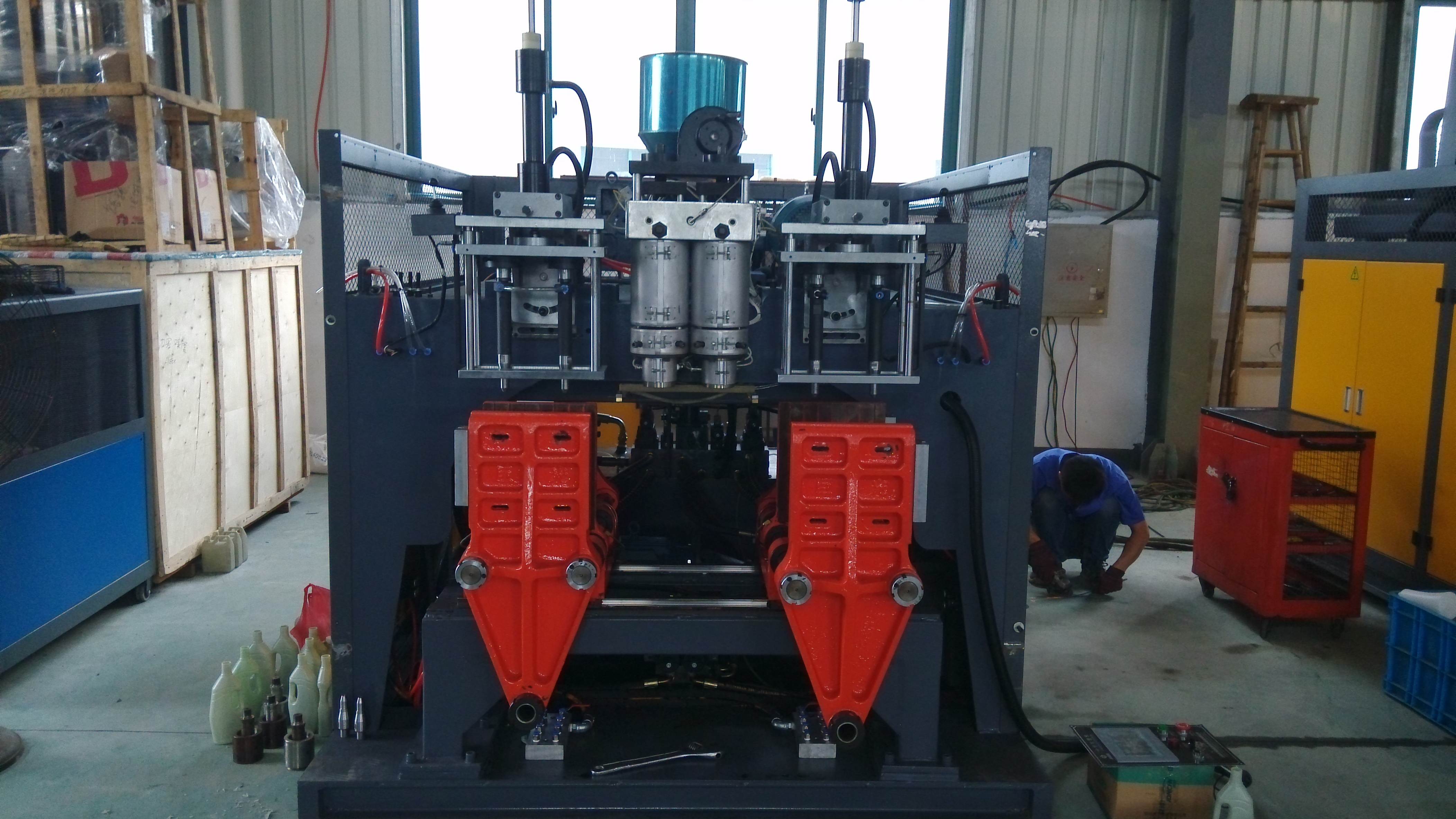 Good Quality Bleach Bottle Making Machine HDPE Plastic Automatic Extrusion Blowing Moulding Machine For Plastic Bottle