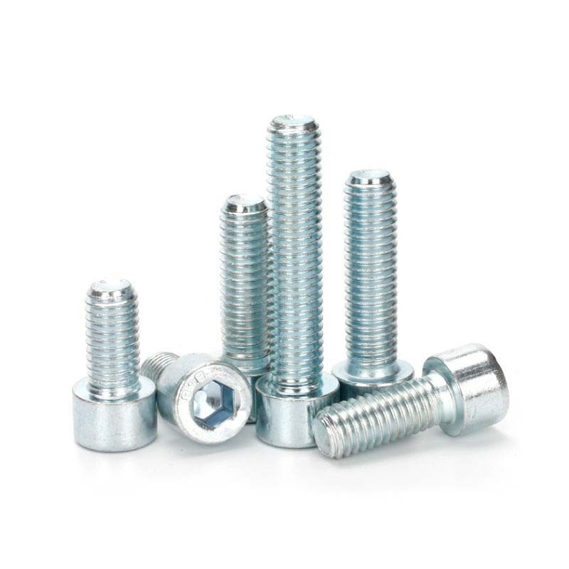 Galvanized Zinc Plated Socket Cap Screws Grade Class 4.8 8.8 10.9 12.9 Carbon Steel Black Stainless Steel Hex Allen Bolt DIN912