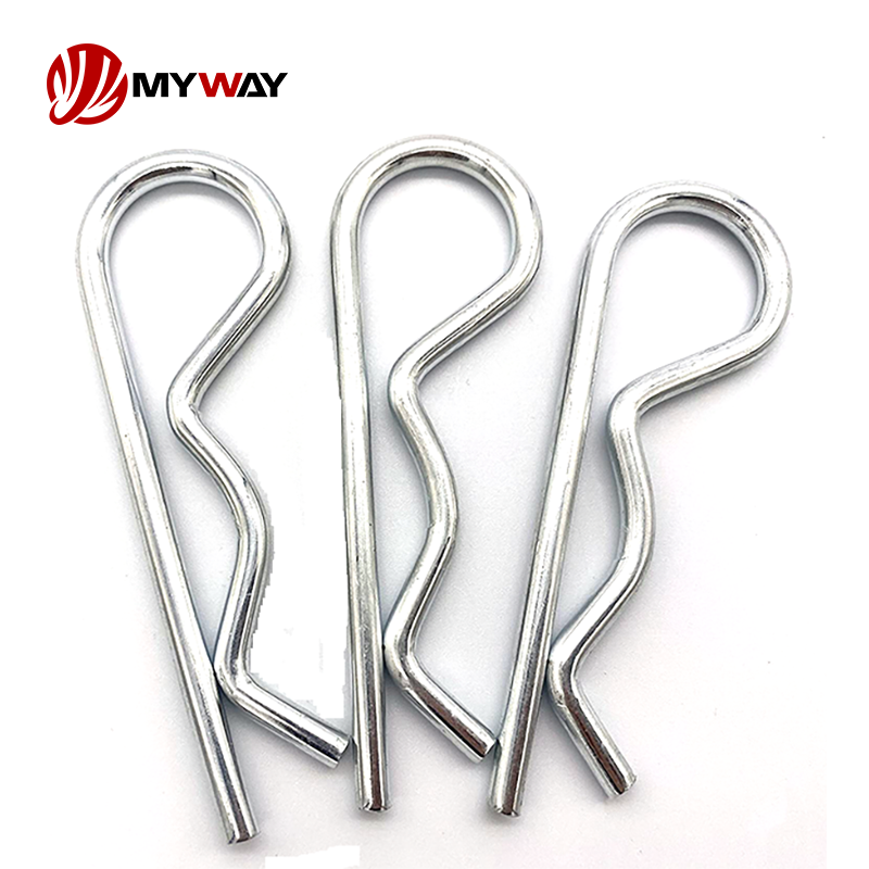 Custom Lock Pin Stainless Steel R Shape Clip Spring Cotter Tractor Pins Wave R Clip For Lock