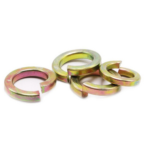 Din127 M8 M10 M12 Metric 304 A2-70 Spring Lock Washer Colour Zinc Metal Aluminum Thin Shim Square Split Flat Washer