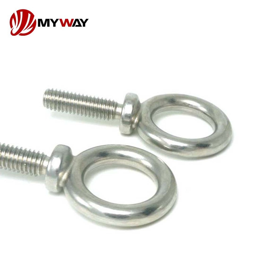 M5 M6 M8 M10 M12 M14 Lifting Eye Bolts 316 304 Stainless Steel Eye Bolt Din580 Full Threaded Eye Bolt Screw