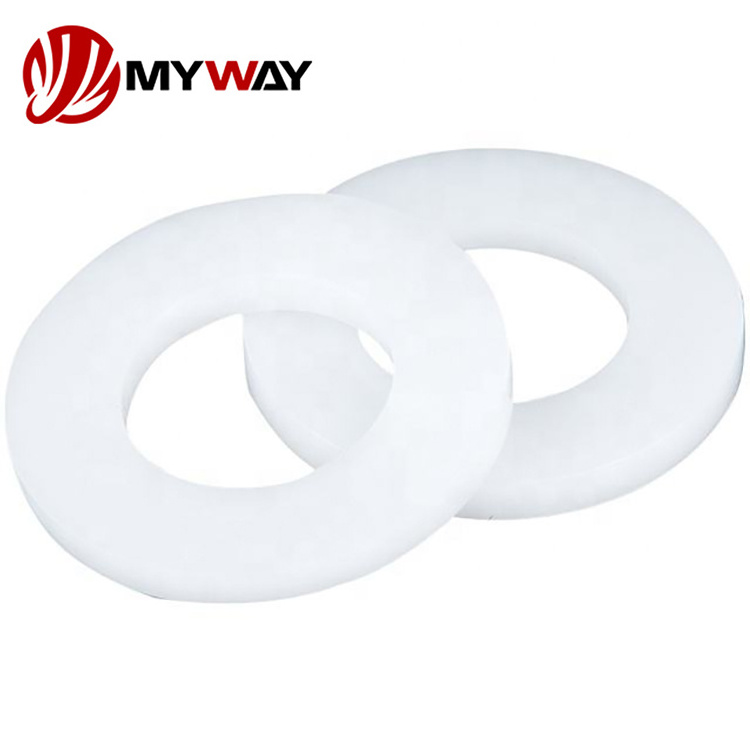 Wholesale Washers Stainless Steel Fiber Copper Nylon Plastic Copper Flat Washer High Percisison CNC Truning Black PTFE Washer