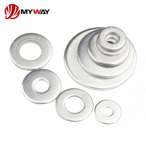 OEM DIN125a Gi Flat Washer 304 Stainless Steel Nylon Plastic Fiber Copper Plain Washers Galvanized Flat Washer