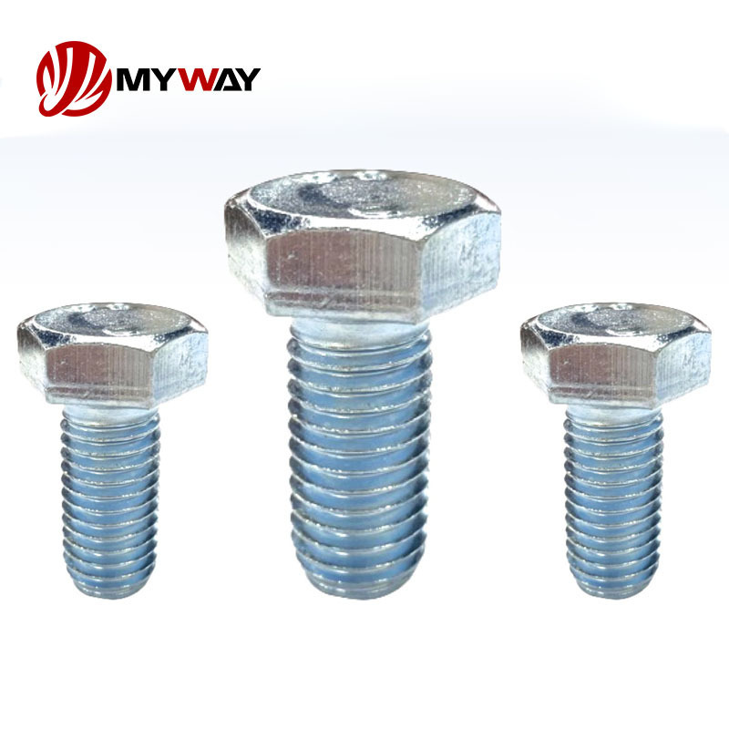 Custom All Size DIN931/DIN933 M6 Hex Bolt Stainless Steel Grade 8.8/10.9/12.9 Hex Bolt Screw Nut Hexagon Bolts