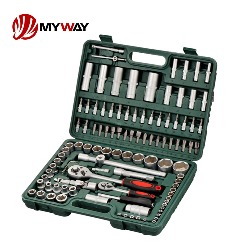 108 Pcs Car Tool Kit Set Box Impact Socket Wrench Ratchet Set Auto Repair Tools Takim Seti Profesyonel Tamir Socket Set Tool Kit