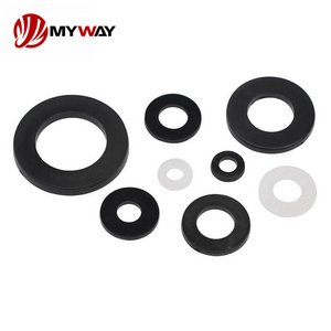 Wholesale Washers Stainless Steel Fiber Copper Nylon Plastic Copper Flat Washer High Percisison CNC Truning Black PTFE Washer