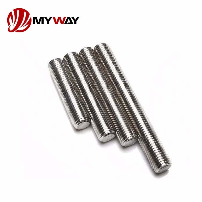 DIN 975 DIN976 Stainless Steel 304 316 A2 A4 Galvanized Screw Threaded Rod Stud Bolt With Hex But And Washer