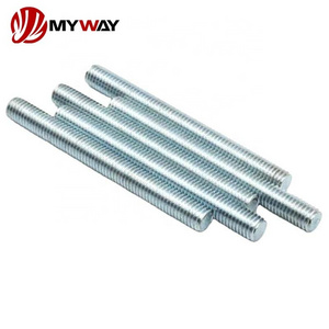 Wholesale Threaded Rod Grade 4.8 M8 M10 M20 Bar Carbon Steel Galvanized Full Thread Stud Bolt DIN975 Threaded Rod