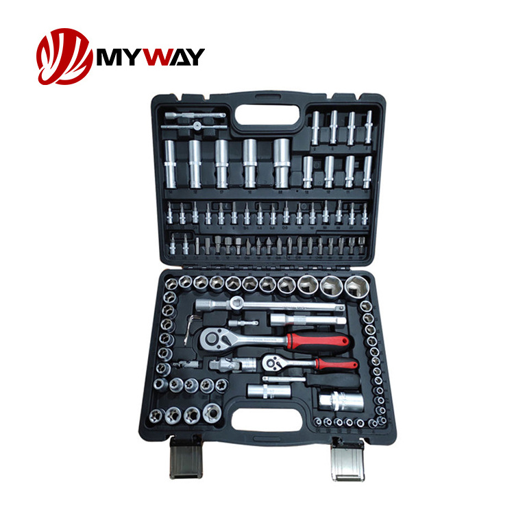 108 Pcs Car Tool Kit Set Box Impact Socket Wrench Ratchet Set Auto Repair Tools Takim Seti Profesyonel Tamir Socket Set Tool Kit