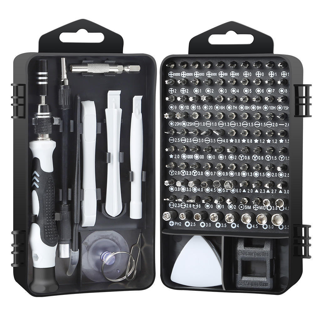 Multi-Function Automatic Screwdriver Bits 115 Set Mobile Phone Repair Tools Screw Drivers Cordless Mini Screwdriver Set