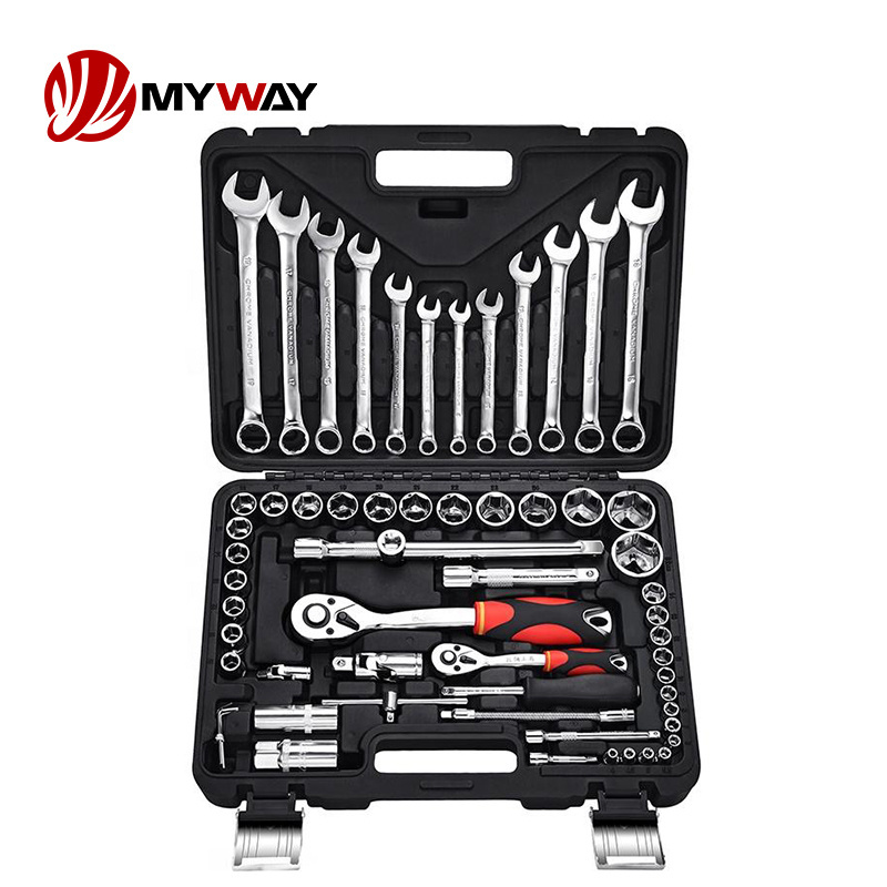 Custom 1/4 Inch Spanner Socket Sets 46pcs Ratchet Torque Wrenches Car Motorcycle Auto Repair Hand Tool Wrench Socket Set