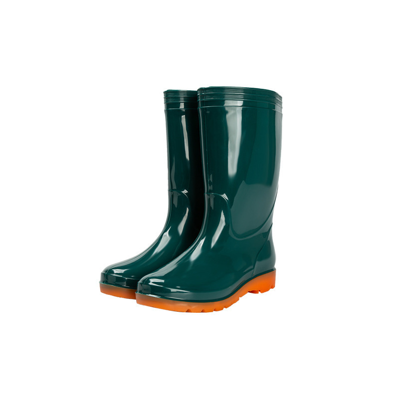 2024 Custom Logo New Style Gumboots Woman Waterproof Rain Boots Natural Rubber Wellies