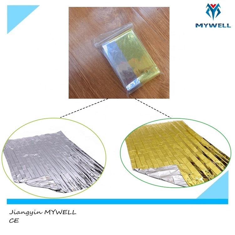 M-ETB01 Cheap 130x210cm Outdoor Camping Emergency Mylar Blanket Rescue Space Foil Emergency Blanket Thermal