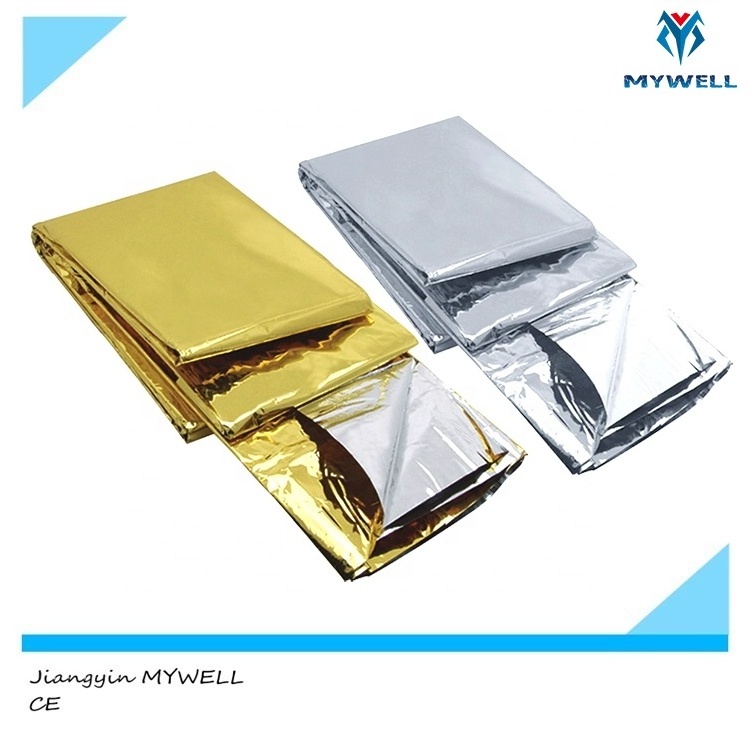 M-ETB01 MYWELL outdoor waterproof rescue survival warming thermal mylar foil emergency space blanket