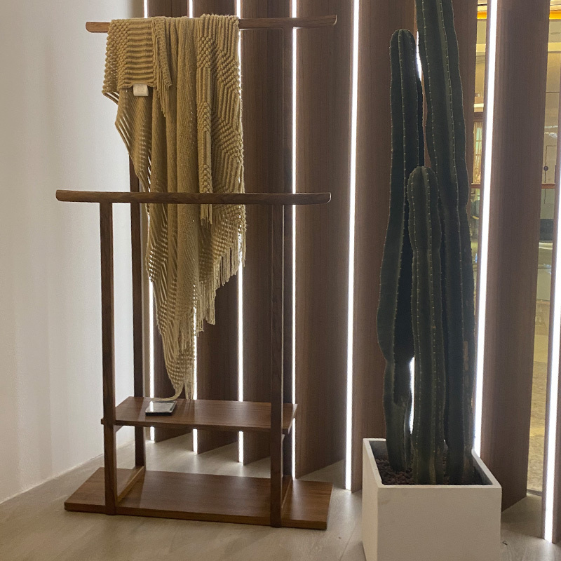 Model-VIA bedroom coat rack walnut modern minimalist new Chinese style