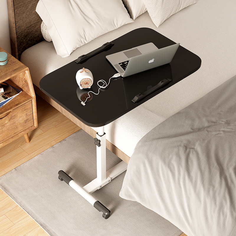 bedroom minimalist mobile small table foldable rotating lifting bedside table office building movable side table