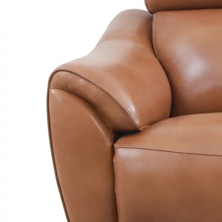 European style recliner function sofa strong leather cinema couple seat sofa living room 2 seat leather sofa