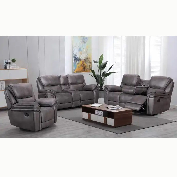 Modern 1 2 3 seater living room functional sofa set furniture high back leathaire Electric sofa Theater manual tilt Space sofa