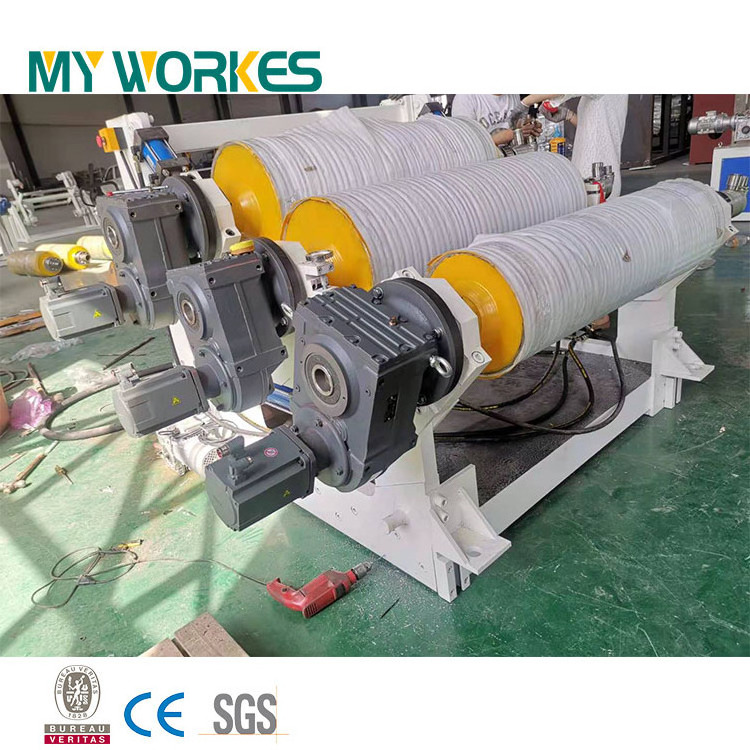 plastic PET sheet making machine extruder extrusion production line