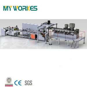 plastic PET sheet making machine extruder extrusion production line