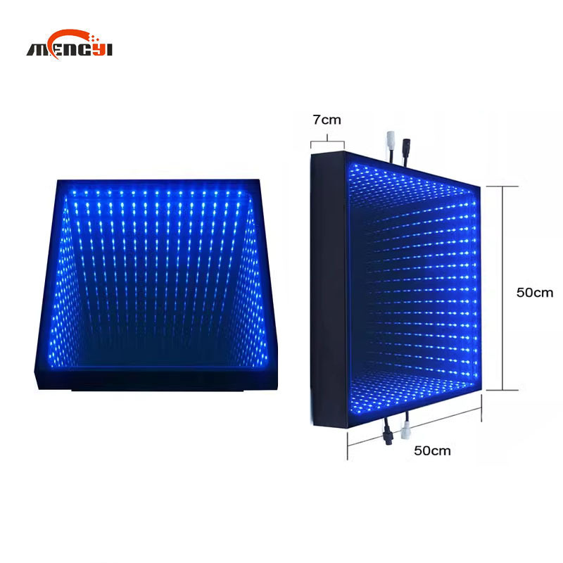 Wholesale Favorable Price Sale Nightclub Party Led Floor 3d Dancing Abyss Mirror Flash Jumping Lattice Sensor Floor Tile Light