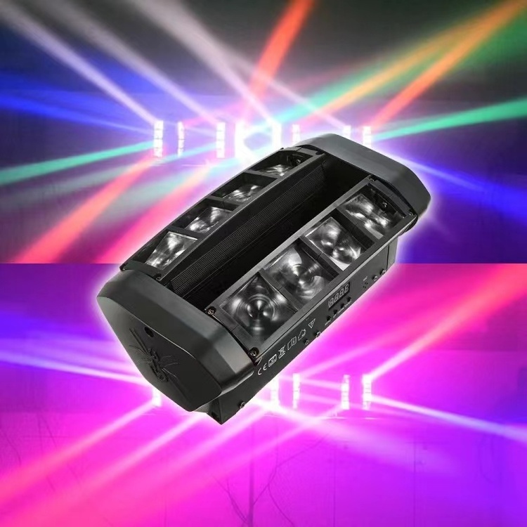 2023 New Mini LED Spider Light 8*3W RGBW 4in1 Moving Head