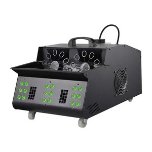 Wholesale factory remote control Stage Equipment 2000w Dual Wheel Smoke Bubble Machine for Outdoor Parties Wedding