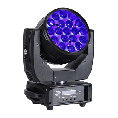 19pcs 15W RGBW Zoom Wash Moving Head Light zoom stage lighting led zoom moving head light