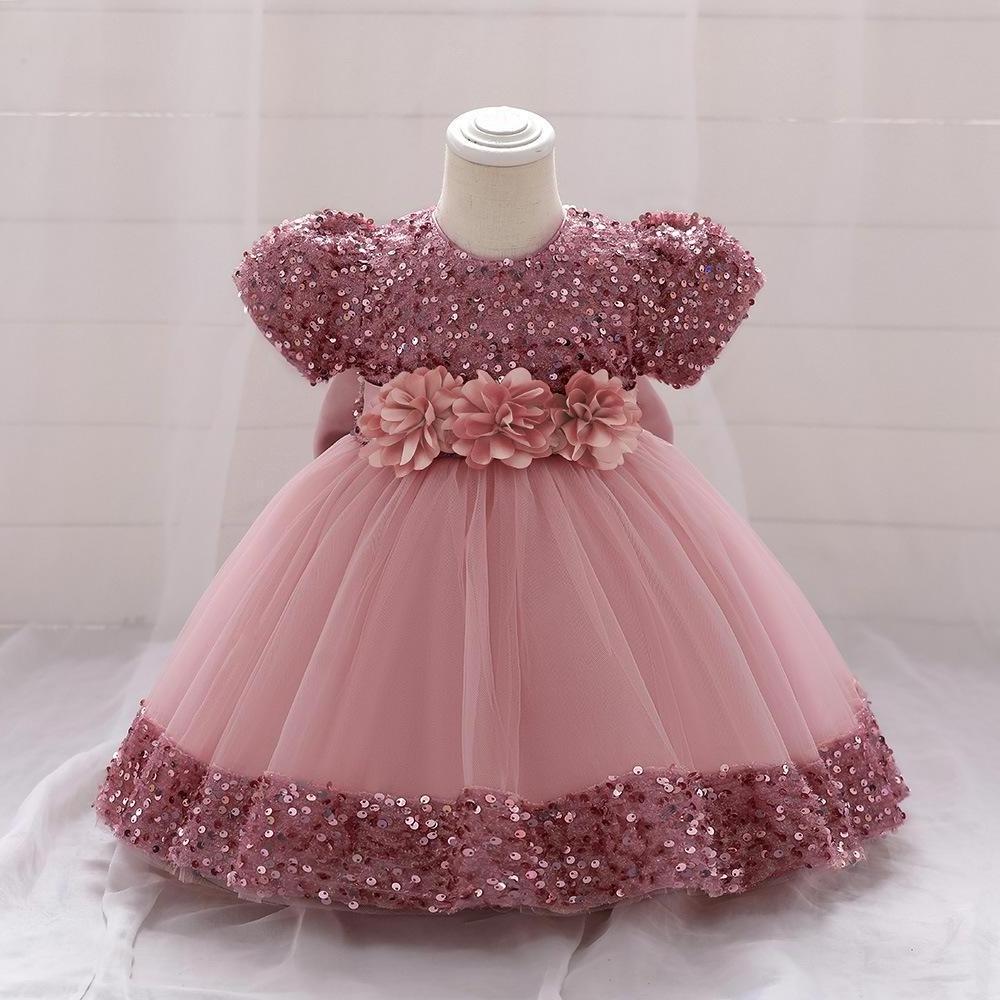 infant flower gowns kids clothing children cotton princess dress baby frock design baby dresses 0-12 months