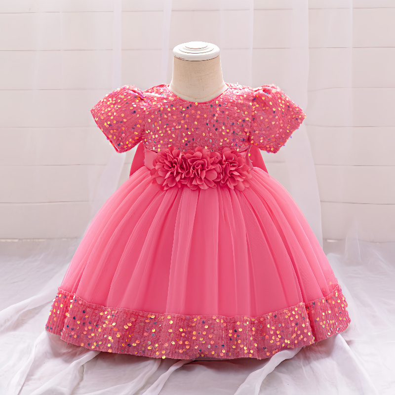 factory supply newborn wear infant princess gowns toddlers birthday children's dress kids clothing baby girl dresses