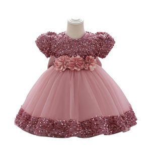 infant flower gowns kids clothing children cotton princess dress baby frock design baby dresses 0-12 months