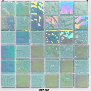 Good Quality Wholesale Price Mosaic Floor Tile 48x48 Home Decor Blue Swimming Pool Crystal Glass Mosaic Luxury Decoration Square