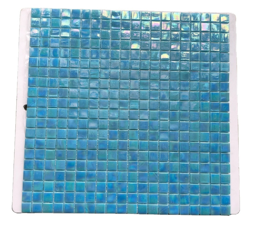 Customized Professional Good Price Green color ice jade glass pool tiles swimming pool mosaic