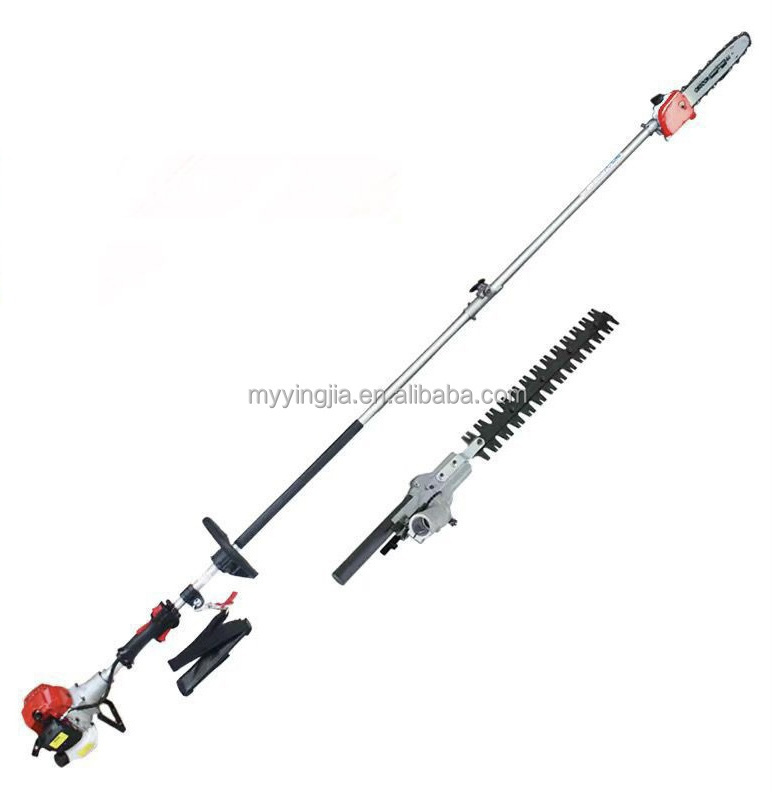 35.8cc 4 Stroke Long Reach Garden Hedge Trimmer Pole Chainsaw Pruning Saw GX35 Extendable Chain Saw M-GX35P