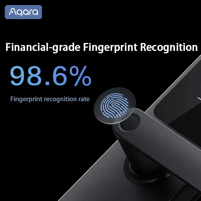 Fingerprint NFC Password Unlock Zigbee BT 5.0 Smart Aqara Homekit Electric Door Lock A100 Pro Doorlock