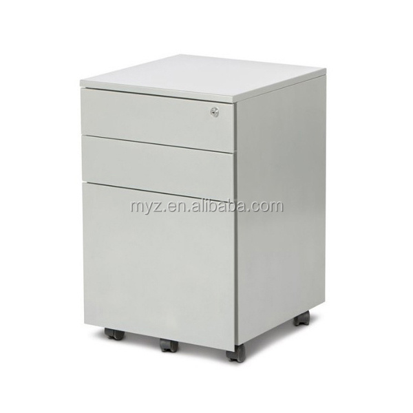 Hot sale steel office furniture metal mobile pedestal 3 drawers filing storage cabinet lockable under desk movable file cabinet