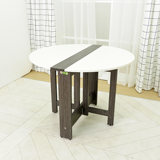 Hot sale Latest design round folding dining table for space saving furniture