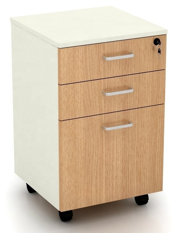 GCON office furniture manufacturer three drawers cabinet with movable wheels cabinet control room console