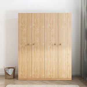 Custom 2 3 4 Door Simple Wardrobe Wooden Open Cabinet Design Clothes Closet Modern Cupboard for Bedroom Furniture