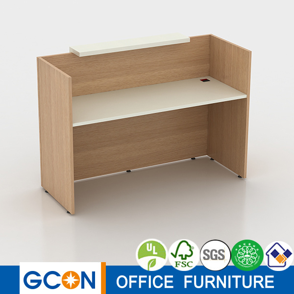 Modern Office Furniture Small Cheap Wood Reception Desk, Customized Furniture Used in Company Hospital Restaurant and Hotel