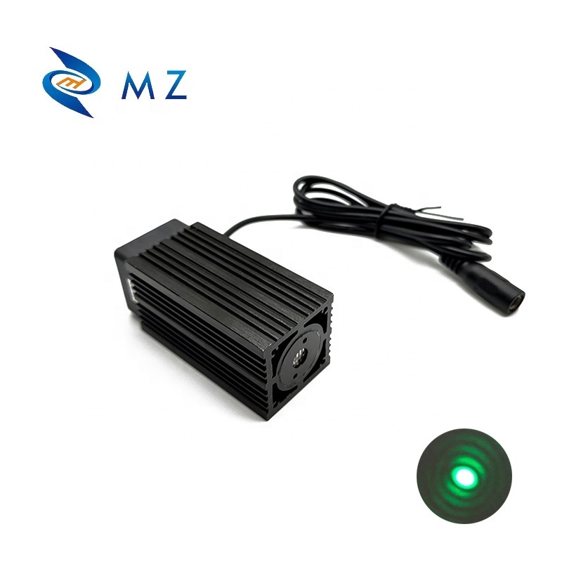 High Stability High Brightness 33x33x75mm 520nm 200mw 12V Dot Green Laser Module Industrial Grade ACC Drive Type Laser Module